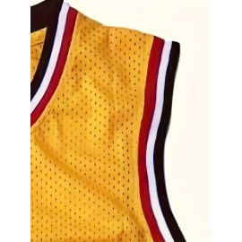 34 Men's Basketball Shirt Sports Training Jersey Yellow Breathable Comfortable S-3XL