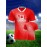 Women's Large Size Professional Sports Fabric Creative Pattern Print Canada Home Soccer Jersey T-shirt, Soccer Jersey Flag Uniforms Shirts Breathable And Lightweight, Moisture-Wicking, As Gifts For Sports Fans