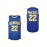 Crenshaw 22 McCall Men's Basketball Jersey, V-Neck Polyester Sports Vest with Embroidery, Blue and Yellow, Sizes S-3XL