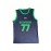 Men's Slovenia #77 Basketball Jersey - Navy Blue and Green, Breathable Polyester, Letter & Number, Loose Fit, Crew Neck, Ideal for Team Sports & Casual Wear, Team Apparel|Sleeveless Jersey|Durable Fabric