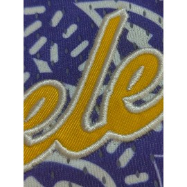 1pc Men'S Retro Embroidered Alphabet Polyester Sports Shorts, Loose Fit, Slight Stretch, Quick-Dry Mesh Breathable for Basketball, Running, Beach, Casual & Outdoor Activities - All Seasons