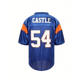 Blue Mountain State 54 Thad Castle Football Jersey Blue White