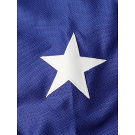 Men's #30 Vintage USA Team Blue Ice Hockey Jersey - Retro Stitched Letters & Numbers, Loose Fit, V-Neck, Long Sleeves, Polyester, S-XXXL, Machine Washable, Perfect for Casual Wear, Sports, Parties & Outdoor Activities