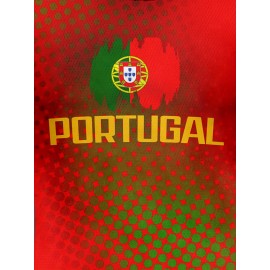 Professional Sports Fabric Men's Creative Pattern Print Portugal Soccer Jersey T-shirt