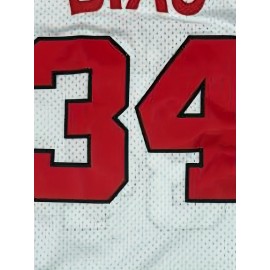 Men's #34 Maryland Basketball Jersey - Breathable Mesh Sports Training Uniform, White & Red, S-3XL, Comfortable for Casual & Athletic Wear
