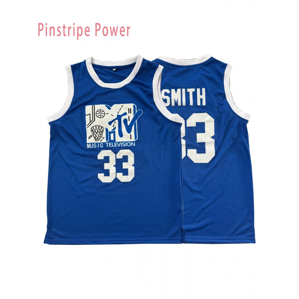 Men'S # 33 Blue Embroidered Breathable Polyester Basketball Shirt - Sleeveless Loose Fit Suitable For Casual And Team Sports Summer Outdoor Training S-3XL Men'S # 33 Blue Embroidered Breathable Polyester Basketball Shirt - Sleeveless Loose Fit Suitable For Casual And Team Sports Summer Outdoor Training S-3XL