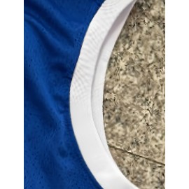 Men'S # 33 Blue Embroidered Breathable Polyester Basketball Shirt - Sleeveless Loose Fit Suitable For Casual And Team Sports Summer Outdoor Training S-3XL