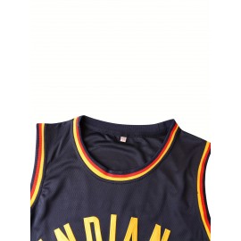 Men's #22 Indiana Park Basketball Jersey - Breathable, Comfortable Sleeveless Sports Training Uniform with V-Neck Design, Black, Sizes S-3XL, Team Sports Uniform | Relaxed Fit Jersey | Glossy Fabric