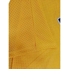 10 Men's Basketball Suit Sports Training Jersey Yellow Breathable Comfortable Tank Top S-3XL