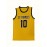 10 Men's Basketball Suit Sports Training Jersey Yellow Breathable Comfortable Tank Top S-3XL