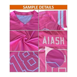 Customized large-sized black football jerseys, Women's sports uniforms and sweatshirts, personalized team names and numbers