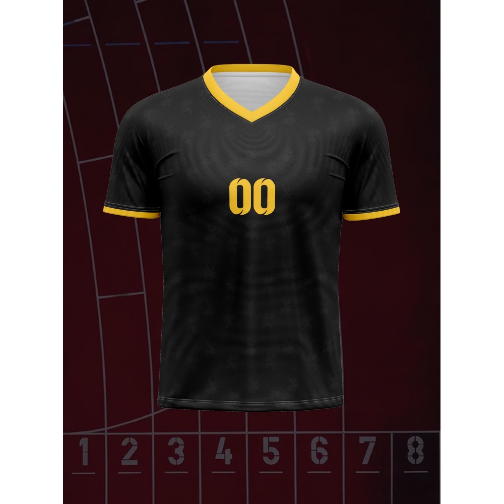 1pc Customizable Kids Soccer Jersey - Polyester V-Neck Football Top with Personalized Name & Number, Medium Stretch, All Over Print, Casual Sports Style for Boys & Girls, Perfect for Training, Beach, Weekend, Birthday - Knit Fabric, Regular Fit 1pc Customizable Kids Soccer Jersey - Polyester V-Neck Football Top with Personalized Name & Number, Medium Stretch, All Over Print, Casual Sports Style for Boys & Girls, Perfect for Training, Beach, Weekend, Birthday - Knit Fabric, Regular Fit