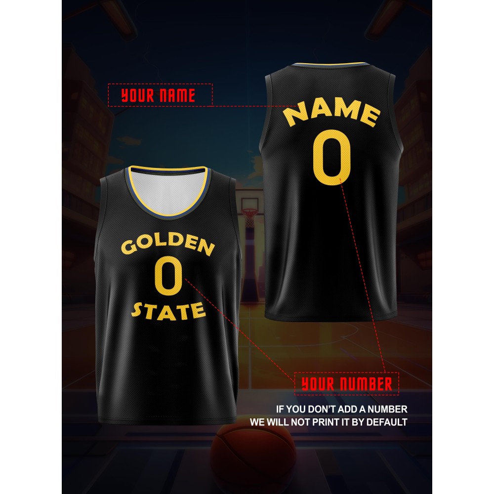 Customizable Kids Basketball Jersey Top with Name and Number - Breathable Polyester Mesh Tank Top for Sports, Training, Outdoor Activities - Unisex, All-Season, Washable, Knit Fabric, Loose Fit Customizable Kids Basketball Jersey Top with Name and Number - Breathable Polyester Mesh Tank Top for Sports, Training, Outdoor Activities - Unisex, All-Season, Washable, Knit Fabric, Loose Fit