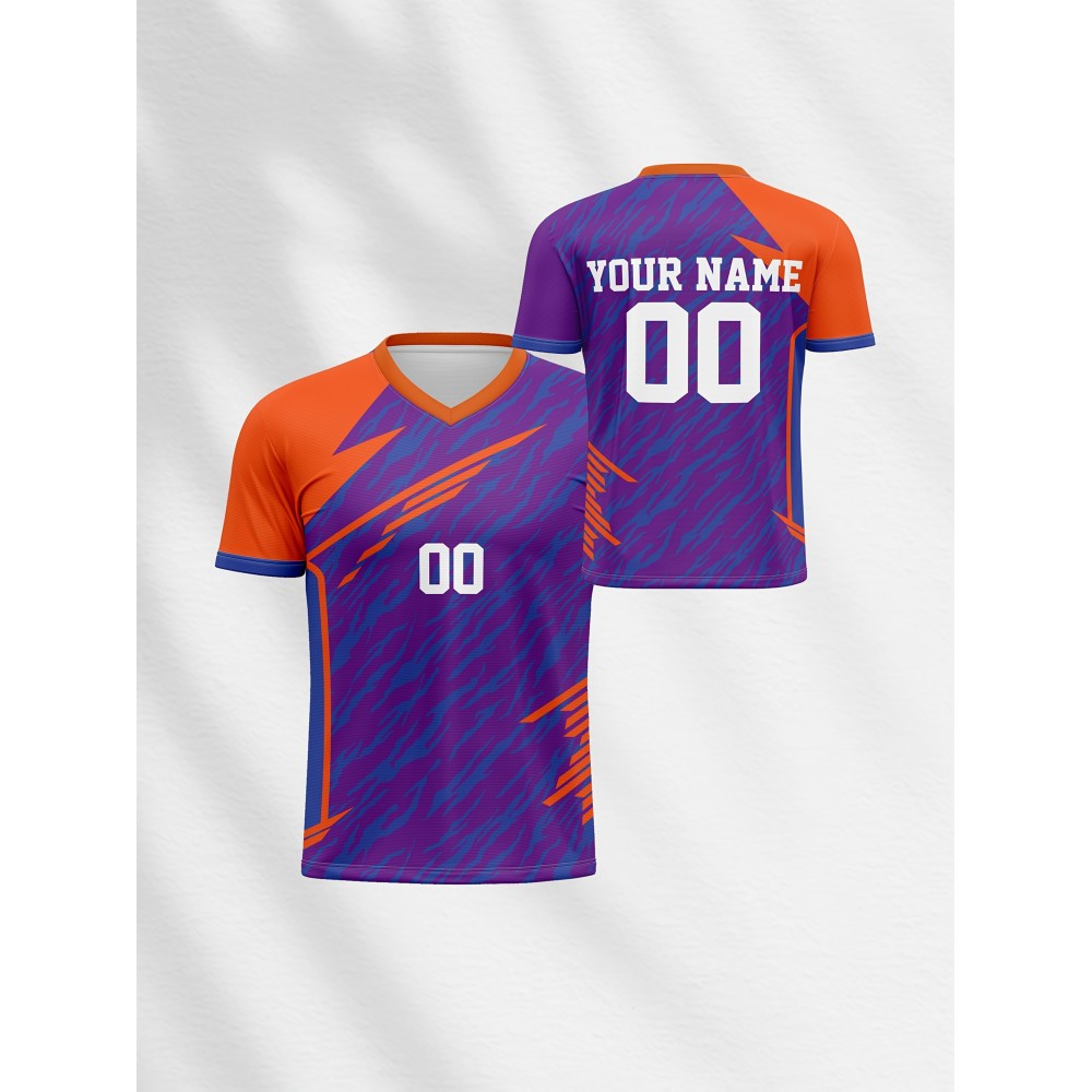 1pc Customizable V-Neck Soccer Jersey for Kids - 100% Polyester Knit Fabric, All-Over Print, Personalized Name & Number, Regular Fit for Boys & Girls, Ideal for Sports, Casual Wear & Outdoor Activities - Spring/Summer/Fall 1pc Customizable V-Neck Soccer Jersey for Kids - 100% Polyester Knit Fabric, All-Over Print, Personalized Name & Number, Regular Fit for Boys & Girls, Ideal for Sports, Casual Wear & Outdoor Activities - Spring/Summer/Fall