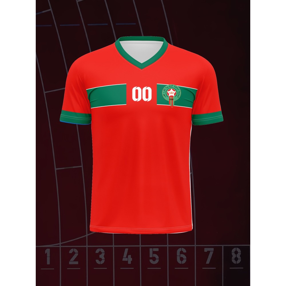 Customized Name And Number V-neck Football Jersey, Polyester Medium Stretch All Over Print Sports Shirt for Boys And Girls, Preppy Casual Street Style Customized Name And Number V-neck Football Jersey, Polyester Medium Stretch All Over Print Sports Shirt for Boys And Girls, Preppy Casual Street Style